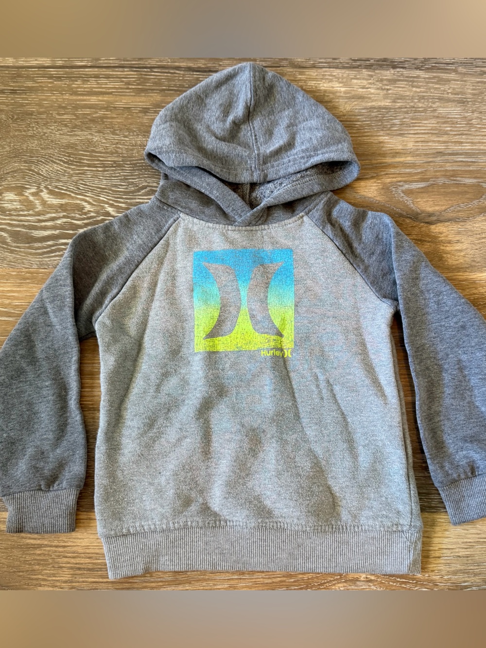 Kids grey hooded sweatshirt